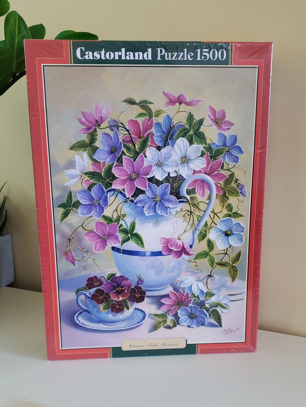 NEW IN BOX Clematis Trisha Hardwick - 1500 Castorland Puzzle